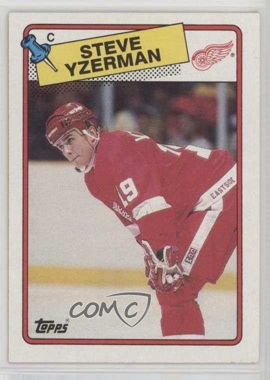1988-89 Topps Steve Yzerman #196 HOF 00jz