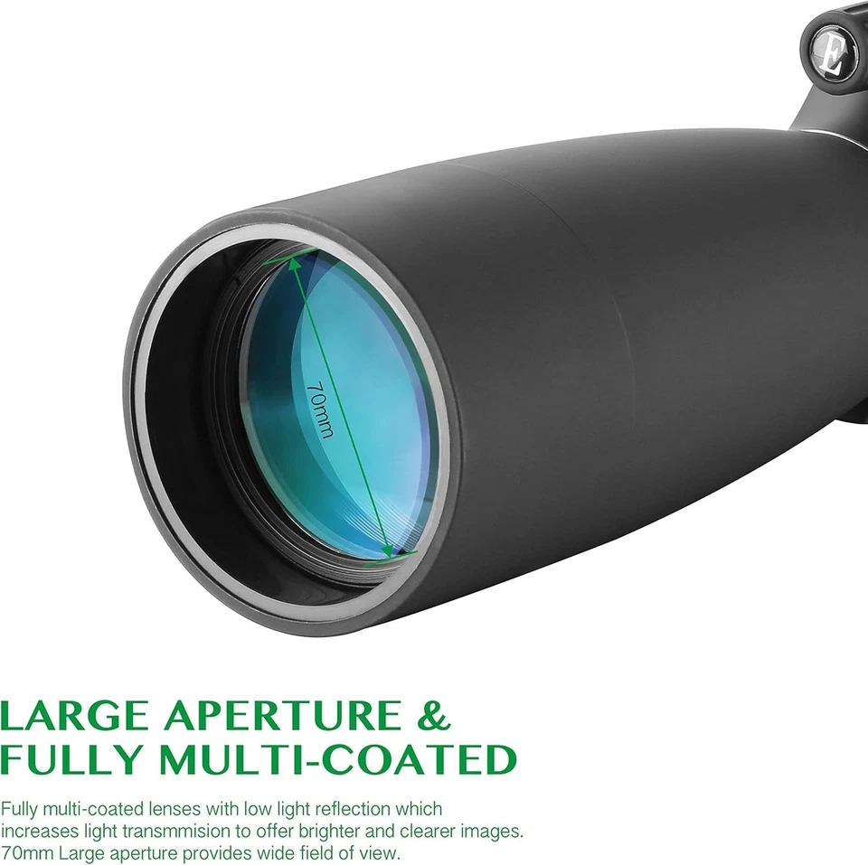 25-75X70 Spotting Scope with Tripod & Case for Birdwatching & Shooting - Image 3 of 4