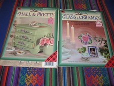 ONE STROKE, DONNA DEWBERRY, "SMALL  PRETTY" AND "GLASS  CERAMICS" w/patterns