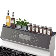 30''Stove Top Shelf for Kitchen Stove, Stainless Steel Magnetic Spice Over th...