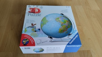 Ravensburger 3D Puzzle 540 Teile Weltkugel Globus incl. Standfuß 11 159 6 NEU