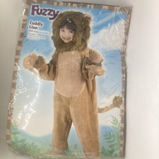 NEW Sealed Cuddly Lion Animal Toddler/Child Costume 3T-4T By Fun World