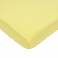 TL Care Supreme 100 Natural Cotton Fitted Crib Sheet 52" x 28", Enhanced Thickn