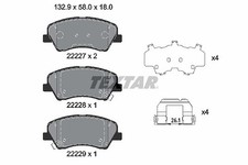 TEXTAR Bremsbelagsatz, Scheibenbremse Vorderachse u.a. für HYUNDAI, KIA