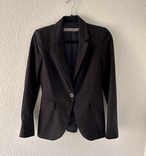 Zara Basic Women s Black Single Button Lined Blazer Jacket Size 02