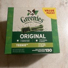 Greenies Original Teenie Dental Treats for Dogs 5-15 lbs, 130 Treats