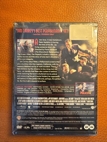The Majestic (DVD, 2001) Jim Carrey Brand New And Sealed - Picture 2 of 4