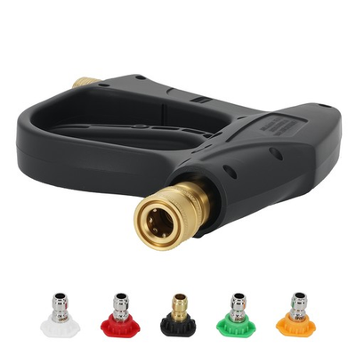 #ad #ad Pressure Washer Gun 1 4quot; M22 14mm with 5 Spray Nozzles Aluminum W 5 Nozzle $15.78