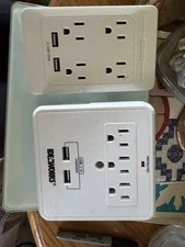 2 Idea works Charger Outlet Cover - White