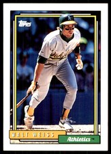 Walt Weiss 1992 Topps #691 Oakland Athletics MLB READ FREE SHIPPING AutographDen