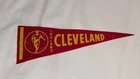 Cleveland Indians 1950s Red and Yellow Mini Baseball Pennant