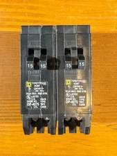 Lot of 2 New Never Used Square D HOMT1515CP 15A Tandem Circuit Breaker