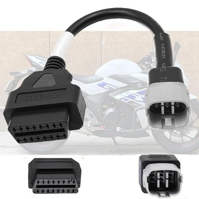 6 Pin OBD2 6pin Adapter Fit for Suzuki Compatible with Suzuki GSX-R/GSX-S/DL/...