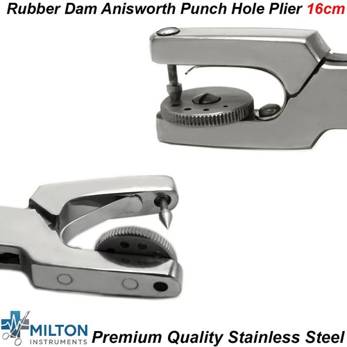 Dental Brewer Clamps Forceps Ainsworth Punch Pliers Rubber Dam Restorative Tools - Foto 3 di 7