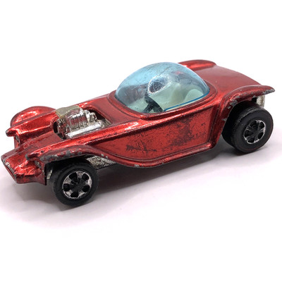 Hot Wheel Redline Beatnik Bandit 1967/1968 Red White Interior Made In Hong Kong