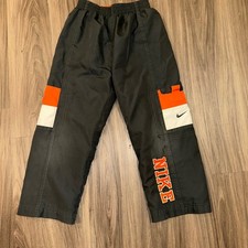 Nike vintage Kids Pants Size 4 GrayOrange White Cargo Track Athletic Wear