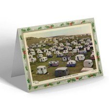 XMAS NOTELET - Vintage Wales - The Caravan Site, Trecco Bay, Porthcawl (dc)