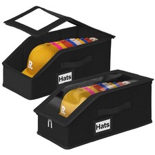 Dofilachy Hat Organizer for Baseball Caps, Stackable Hat Storage Boxes for Wo...
