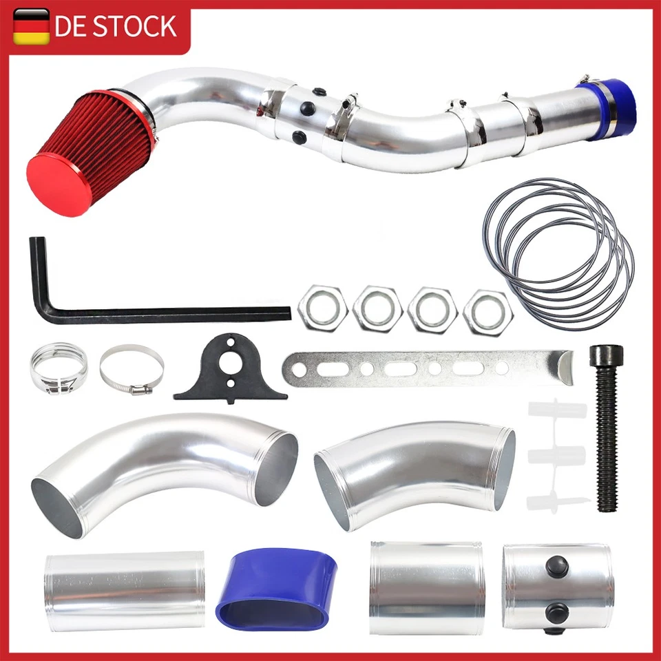 76mm Auto Ansaugrohr Luftansaugrohr Sportluftfilter filter Cold Air Intake Rohr - Bild 3 von 4