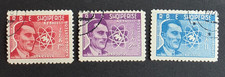 Albania 1959 Joliot-Curie, Nobel, nauka, Światowy Ruch Pokojowy Sc # 541-543 używany