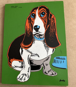 Vintage Judy Instructo 9 Piece Puzzle Dog Basset Hound