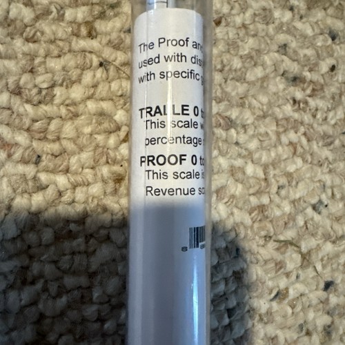 Proof & Tralle’s Hydrometer Alcohol Proof Tester