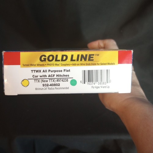 WALTHERS GOLDLINE 932-40802, TTWX AUTO PLANO TODO USO, ENGANCHES ACF, #993511 HO | Zustand: New