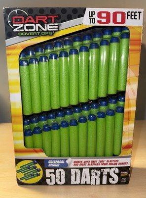 Dart Zone Covert Ops Sureshot Series Super Darts Fly 90 Feet 50 Count New