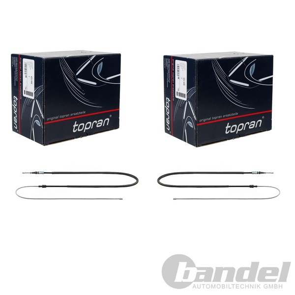 2X Topran Handbremsseile Passend FüR CitroËN C4 Peugeot 307 308-image