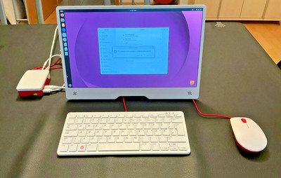 Raspberry Pi 5 16GB, 512GB SSD, 128GB SD, Ubuntu 26.04, Monitor, Tastatur, Maus