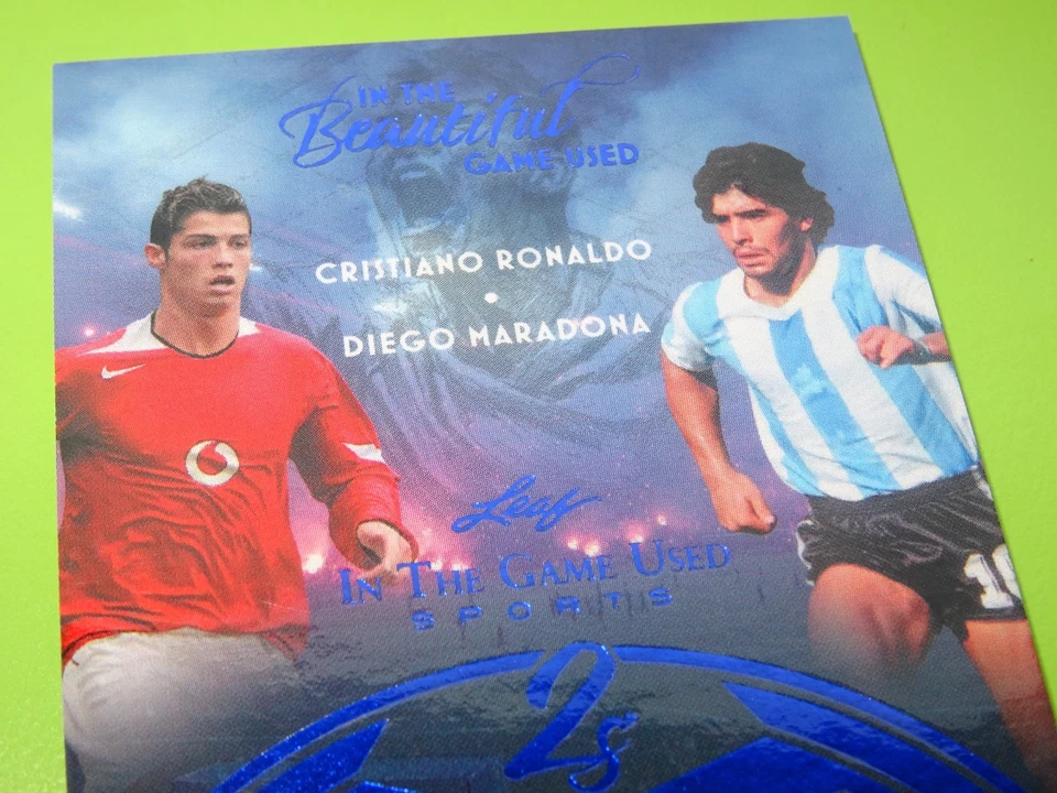 Leaf 2025 Cristiano Ronaldo Diego Maradona beautiful Patch /45 no Panini Topps - Bild 3 von 4