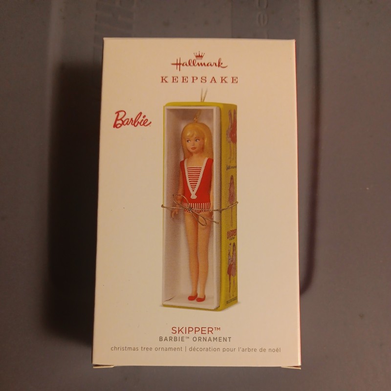 Hallmark Keepsake Barbie Skipper Christmas Tree Ornament  NIB