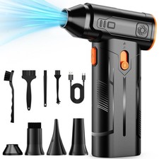 Compressed Air Duster, 130000RPM Multi-Gear Adjustable Electric Air Duster wi...