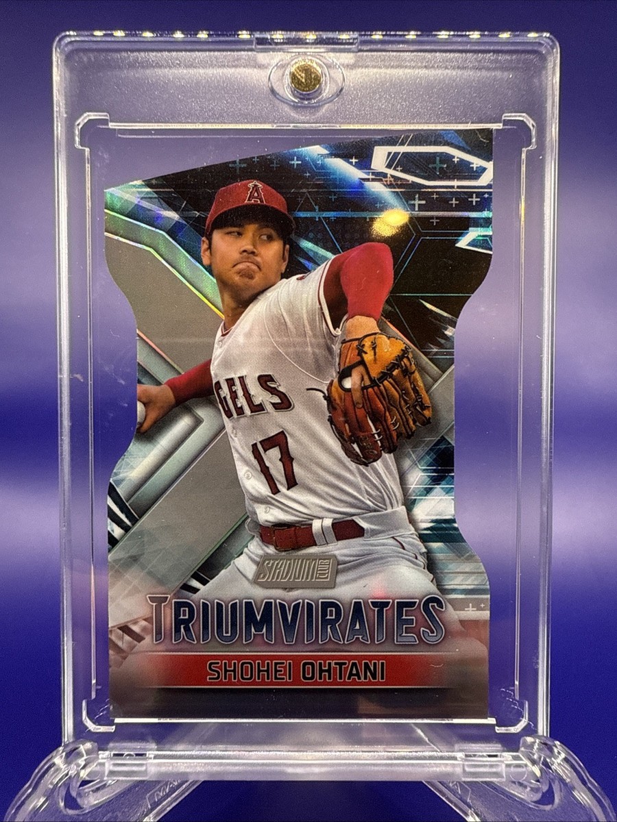 Shohei Ohtani 2023 Topps Stadium Club Triumvirates Shohei Ohtani