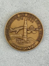 1966 Boeing Bronze Medal from the Employee Coin Club First 50 Years 