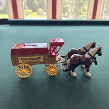VINTAGE ERTL COLLECTIBLES HORSE WAGON DIE-CAST METAL VEHICLE H334