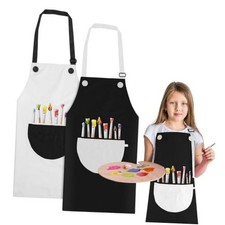 Molain 2 Pack Children's Apron, Adjustable Waterproof Art Apron with Pockets,