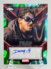 2025 Topps Chrome Deadpool Daniel Medina Ramos as Toad Aqua Auto /150