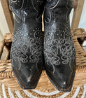 Johnny Ringo Black Studded Women's Cowgirl Boots Size 6m Style 43677; Rare Find! — photo 5