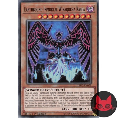 Yugioh Erdgebundener Unsterblicher Wiraqocha Rasca LED5-DE028 Common 1. Auflage NM