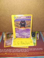 Pokemon 2002 Expedition Base Set Gengar Non Holo Rare #48/165 LP-MP