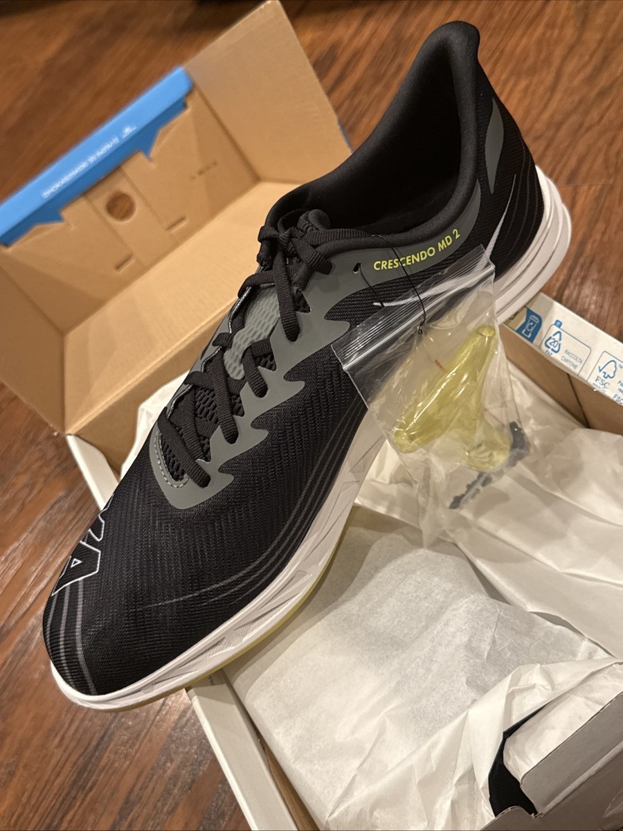 HOKA Crescendo 2 MD Track & Field Spikes Mens 14 Black White  display picture 1
