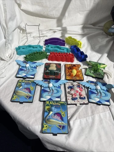 VTG Pokemon 3D Card Burger King Toy 2000 Pokemon The Movie Nintendo Mixed Lot