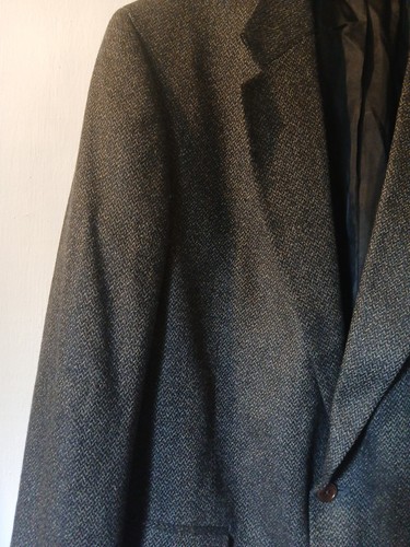 Oak Creek Sportcoat Men 42L Blue Silk Wool Linen Blazer Business Preppy Dillards - Picture 4 of 11