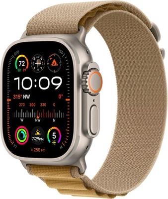 Apple Watch Ultra 2 (GPS + LTE) 49MM Titanium Case Tan Alpine Loop