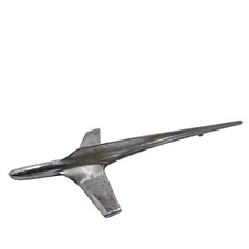 1955 Ford Fairlane Hood Ornament Jet Plane Chrome Emblem Pn 16853-c Vintage 1955 Ford Fairlane Hood Ornament Jet Plane Chrome Emblem Pn 16853-c Vintage