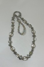 Women's Fashion Crystal Bead Keychain Silver Ring Car Key Holder Bag Charm Gift