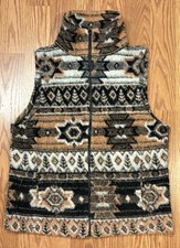 VTG Bear Ridge Outfitters Vest Aztec Southwestern Pattern Made in USA Small