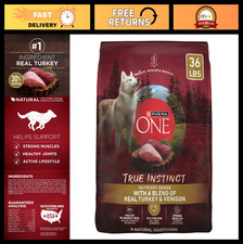 High-Protein Dry Dog Food with Real Turkey  Venison - 36 lb. Bag, Grain-Free
