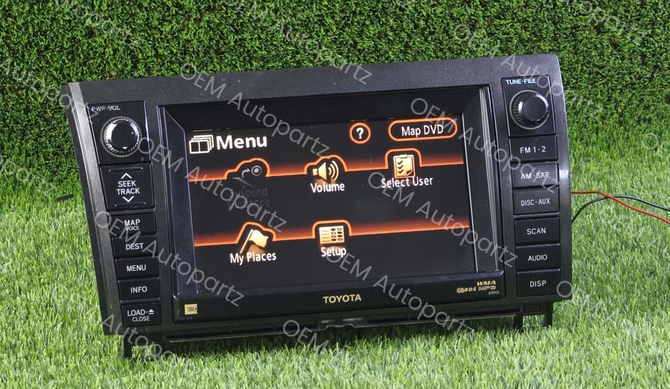 Toyota SEQUOIA 2007-2009 JBL Navegación Display Unidad 86120-0c230 Fabricante Original Usado Foto 2 de 4